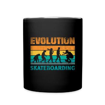 Evolution Skateboarding Skate Retro Streetwear - Tasse einfarbig - Schwarz - Vorne