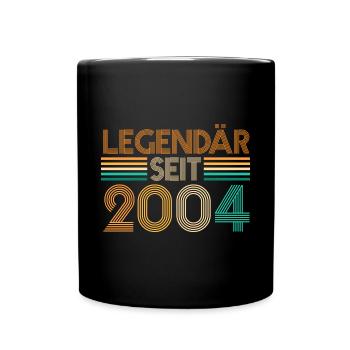 2004 19 Jahre Geburtstag - Tasse einfarbig - Schwarz - Vorne