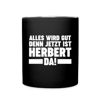 Herbert - Tasse einfarbig - Schwarz - Vorne