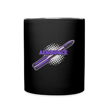 Rocket Space Cosmos - Full Colour Mug - black - Front