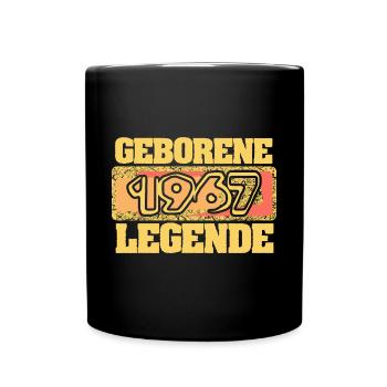 Jahr 1967 - Tasse einfarbig - Schwarz - Vorne