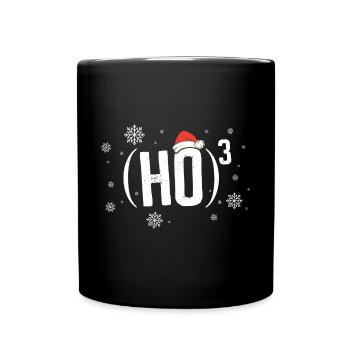 Ho hoch 3 - Ugly Weihnachten - Tasse einfarbig - Schwarz - Vorne