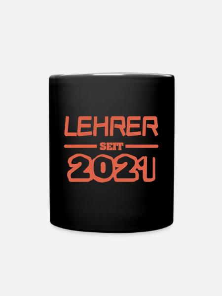 Jahr 2021 - Tasse einfarbig - Schwarz