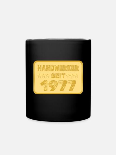 seit 1977 - Tasse einfarbig - Schwarz