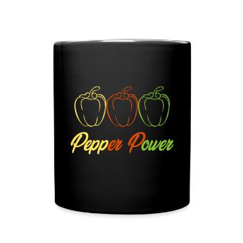 Paprika Power Design avec Pepper - Mug uni - noir - Devant