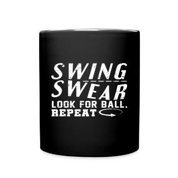 Golf Geschenk Witz Golfspieler Golfer - Tasse einfarbig - Schwarz - Vorne