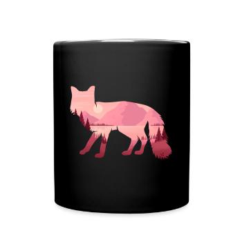Timber Wolf - Tasse einfarbig - Schwarz - Vorne