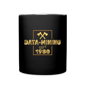 1980 - Tasse einfarbig - Schwarz - Vorne