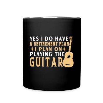 Gitarre Musik Gitarisst Gitarren Spruch - Tasse einfarbig - Schwarz - Vorne