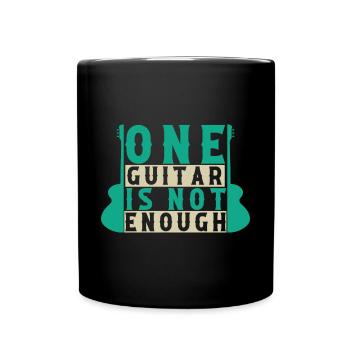 Gitarre Musik Gitarisst Gitarren Spruch - Tasse einfarbig - Schwarz - Vorne