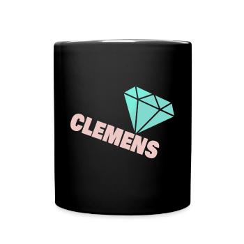 Kostbar Clemens - Tasse einfarbig - Schwarz - Vorne