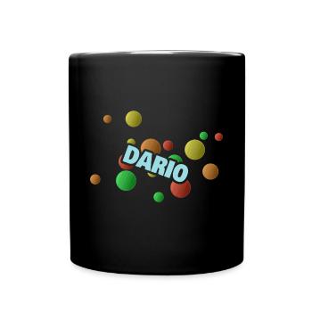 Geschenk Dario - Tasse einfarbig - Schwarz - Vorne