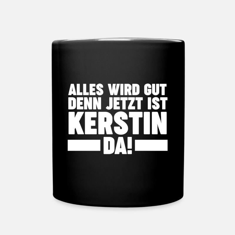 Kerstin - Tasse einfarbig - Schwarz