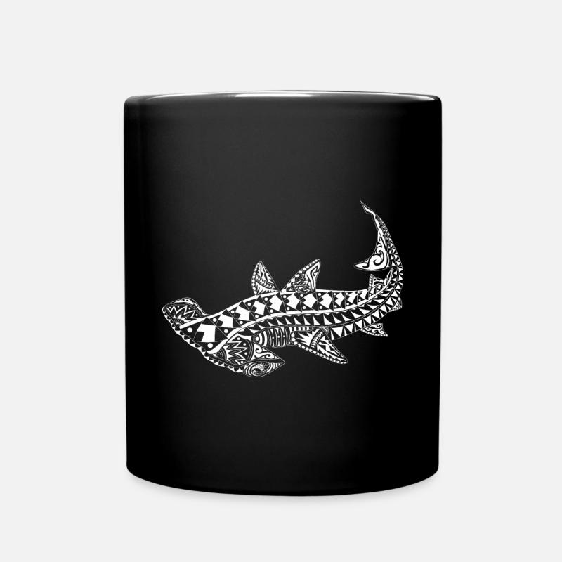 Maori Hammerhai Hai - Tasse einfarbig - Schwarz