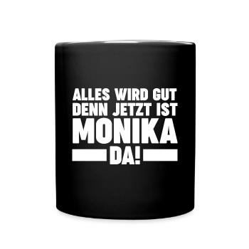 Monika - Tasse einfarbig - Schwarz - Vorne