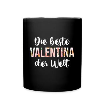 Valentina - Tasse einfarbig - Schwarz - Vorne