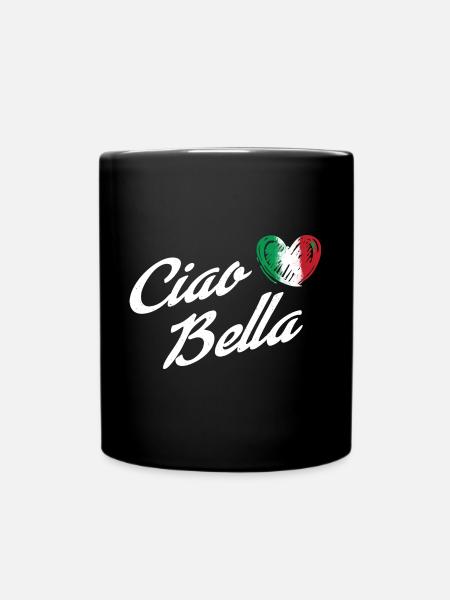 Ciao Bella - Italien Liebe - Tasse einfarbig - Schwarz