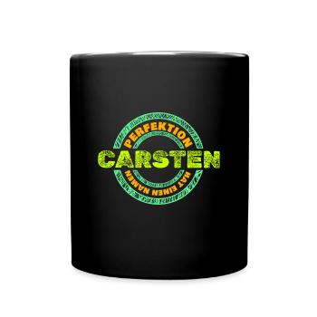 Geschenk für Carsten - Tasse einfarbig - Schwarz - Vorne