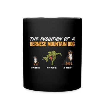 Bernese Mountain Dog - Full Colour Mug - black - Front