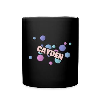 Gift First Name Cayden - Full Colour Mug - black - Front