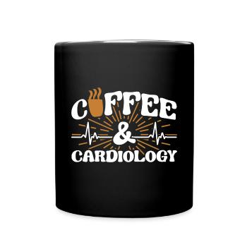 Kardiologie Krankenschwester Kardiologe - Tasse einfarbig - Schwarz - Vorne