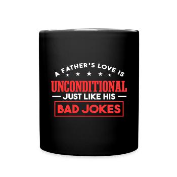 Fête des Pères | Papa | Papa | Grand-père | Père - Mug uni - noir - Devant