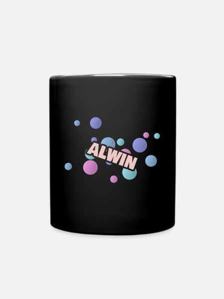 Geschenk Alwin - Tasse einfarbig - Schwarz