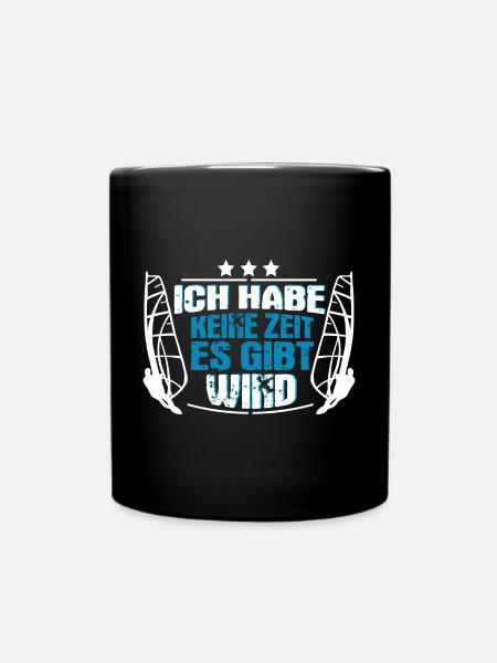 Windsurfen ist meine Pause vom Stress Windsurfer - Tasse einfarbig - Schwarz