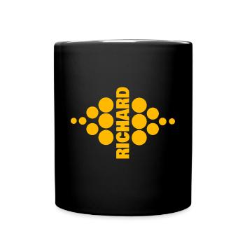 Nom de Richard Richard Prénom - Mug uni - noir - Devant