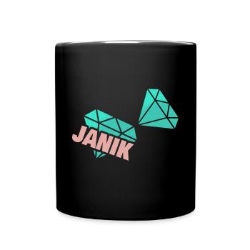 Frère Janik - Mug uni - noir - Devant