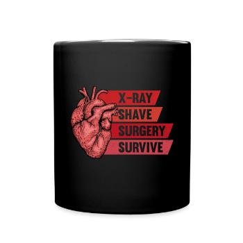 Transplantation cardiaque Chirurgie cardiaque Chirurgie cardiaque Chirurgie cardiaque Bypass - Mug uni - noir - Devant
