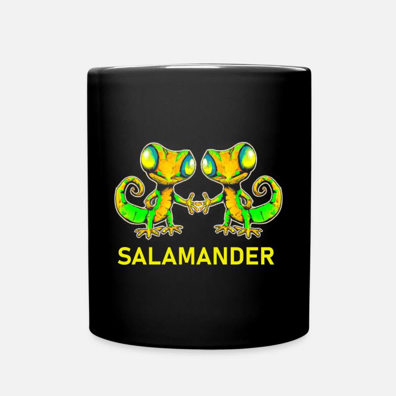 Salamandre Gecko Amis - Mug uni - noir