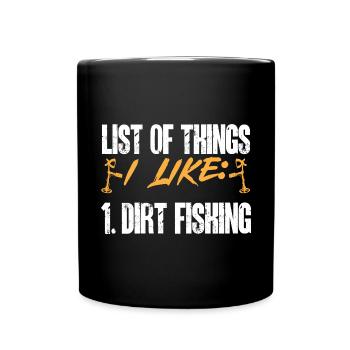 Détecteur de métaux Détection de métaux Chasse au trésor - Mug uni - noir - Devant