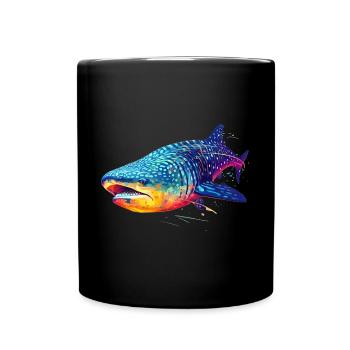 Walhai - Tasse einfarbig - Schwarz - Vorne