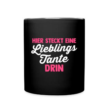 Godmother Favorite Aunt - Full Colour Mug - black - Front