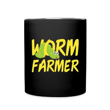 Worm Farmer - Tasse einfarbig - Schwarz - Vorne