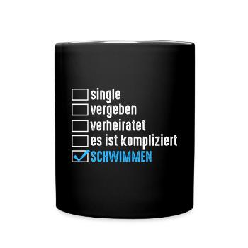 Schullehrer Lehrer - Tasse einfarbig - Schwarz - Vorne