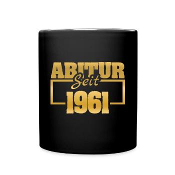 Abiturient 1961 - Tasse einfarbig - Schwarz - Vorne