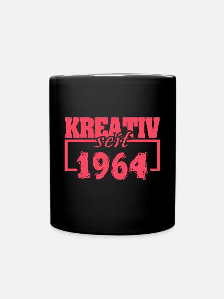 Jahr 1964 - Tasse einfarbig - Schwarz