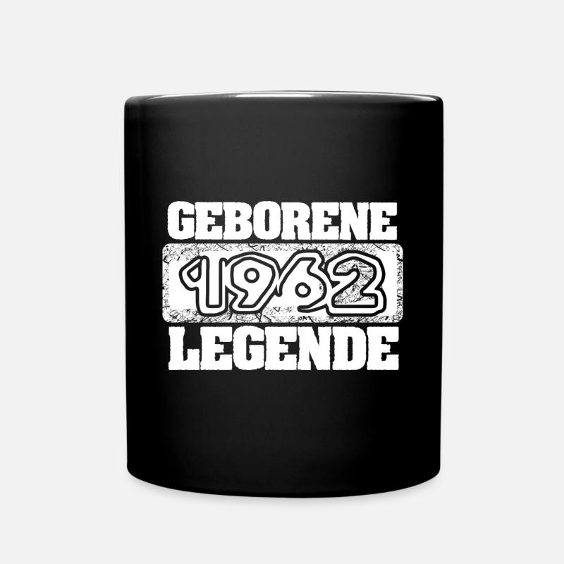 Geschenkidee 1962 - Tasse einfarbig - Schwarz