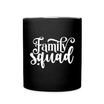 La fière escouade familiale - Mug uni - noir - Devant