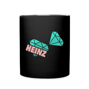 Opa Heinz - Tasse einfarbig - Schwarz - Vorne