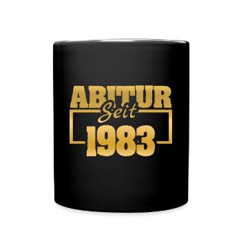 Jahr 1983 - Tasse einfarbig - Schwarz - Vorne