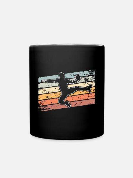 Handball Handballer - Tasse einfarbig - Schwarz