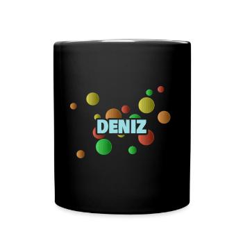 Gift for Deniz Deniz First name - Full Colour Mug - black - Front