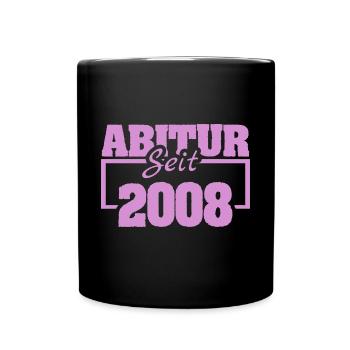 Jahr 2008 - Tasse einfarbig - Schwarz - Vorne
