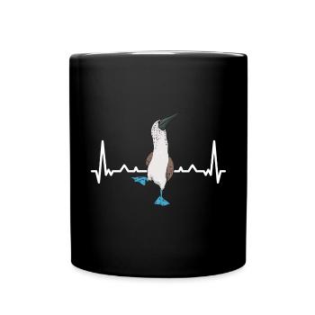 Blue-footed Booby Seabird Blue-footed Booby Seabird - Full Colour Mug - black - Front