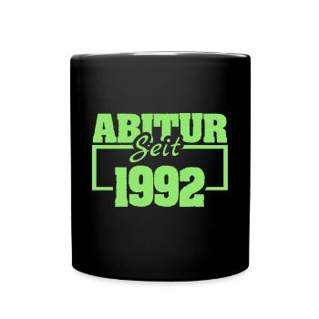 Jahr 1992 - Tasse einfarbig - Schwarz - Vorne