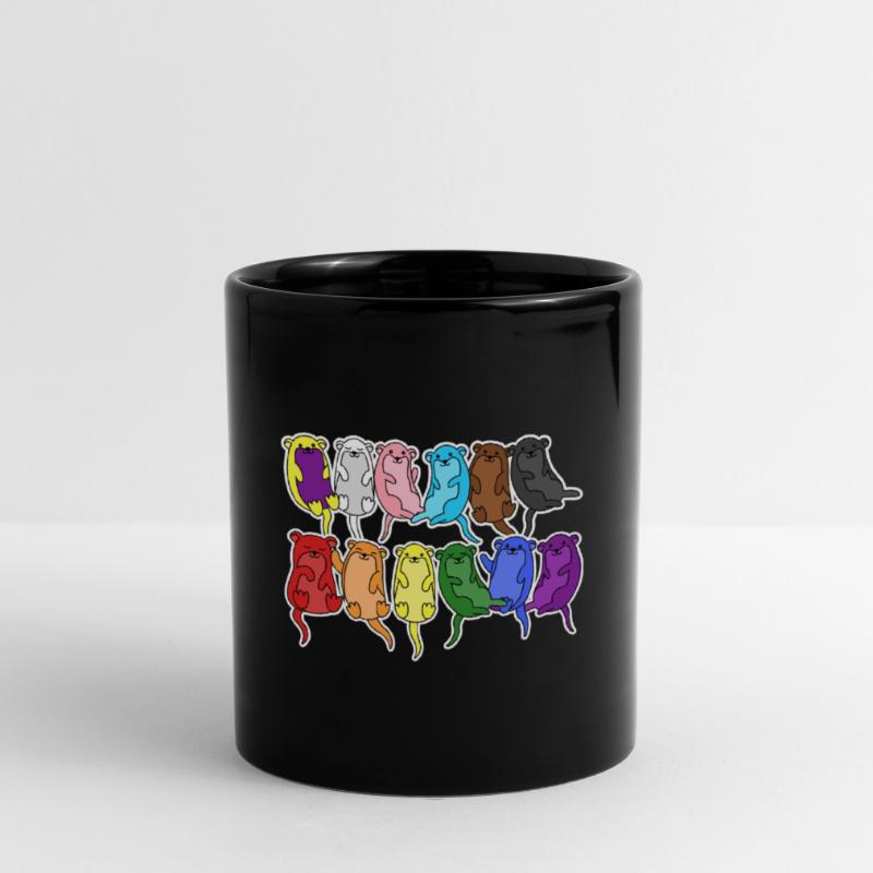 Fierté Progrès Flag Otter Égalité Mug uni