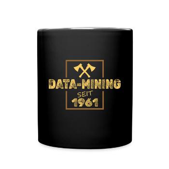 Jahr 1961 - Tasse einfarbig - Schwarz - Vorne